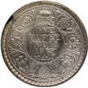 Image 1 : Uncirculated Silver One Rupee Coin of King George V of Calcutta Mint of 1913 with Ghost Image.
