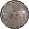 Image 1 : Extremely Rare Top Pop NGC MS 65 Silver One Rupee Coin of King George V of Calcutta Mint of 1913.