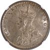Image 2 : Scarce NGC MS 61 Graded Silver One Rupee Coin of King George V of Calcutta Mint of 1915.