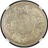 Image 1 : Rare NGC MS 64 Graded 1938 Silver One Rupee Coin of Bombay Mint of King George VI.