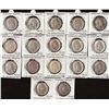 Image 1 : Different Years of King Edward VII Silver One Rupee Seventeen Coins Collection of Calcutta and Bomba