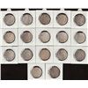 Image 2 : Different Years of King Edward VII Silver One Rupee Seventeen Coins Collection of Calcutta and Bomba