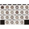 Image 1 : Silver One Rupee Twenty-Two Coins Collection of King George V of Calcutta and Bombay Mint of Differe