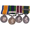 Image 1 : Group of Four British War & Service Miniature Medals.
