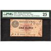 Image 1 : Very Rare One Rupee Banknote of King George V of 1917 Signed by H Denning.