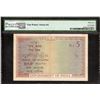 Image 2 : Very Rare Graded PMG 35 Choice Very Fine Banknote of British India of Five Rupees of 1925 Signed by 