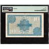 Image 2 : Very Rare Graded PMG 30 Very Fine 1926 of Ten Rupees Banknote of British India Signed by J B Taylor.
