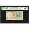 Image 1 : Rare PMCS 63 UNC Graded Fancy Number 786000 Five Rupees Banknote Signed by Bimal Jalan of Republic I