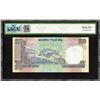 Image 2 : Extremely Rare PMCS 66 Gem UNC Graded of Republic India 786786 Fancy Number One Hundred Rupees Bankn