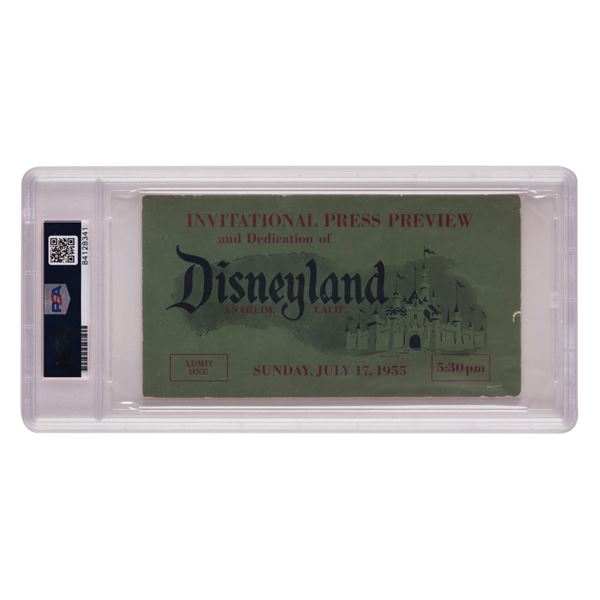 A Fess Parker Signed Disneyland Press Pass.