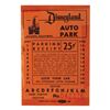 Image 1 : An Early Disneyland Auto Park Parking Ticket.