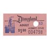 Image 1 : A 1956 Disneyland Admission Ticket.