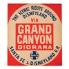 Image 1 : A Grand Canyon Diorama Disneyland Lamppost Sign.
