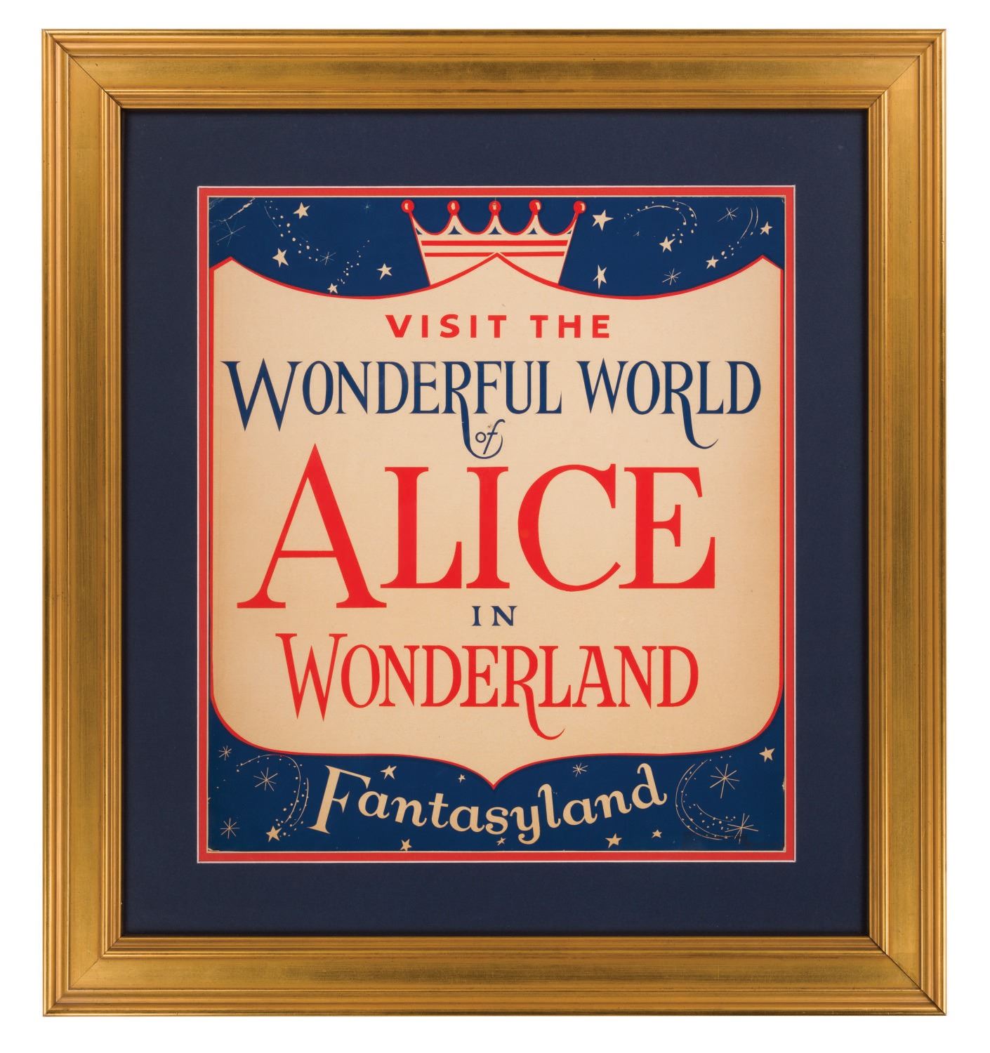 Alice Sign An Original Alice in Wonderland Lamppost Sign.