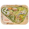 Image 1 : A Disneyland Map Tin Television Tray.