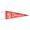 Image 1 : A Disneyland Magic Kingdom Crest Red Pennant.