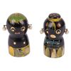 Image 1 : A Pair of Adventureland Native Salt & Pepper Shakers.