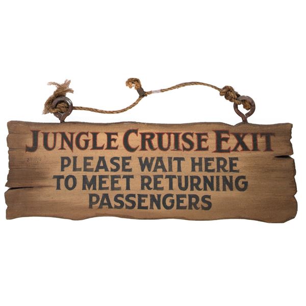 A Jungle Cruise Exit Sign.