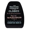 Image 1 : A Rare Tahitian Terrace Closed Sign.