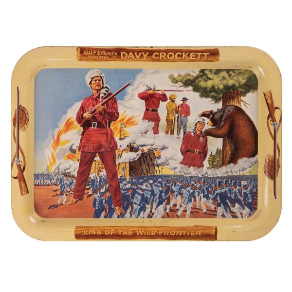 A Davy Crockett Tin Tray.