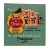Image 1 : A Frontierland Casa de Fritos Matchbook.