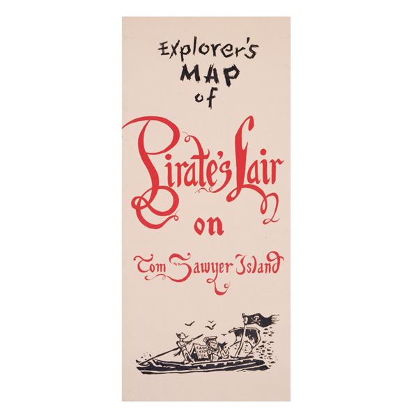 A  Pirate's Lair on Tom Sawyer Island  Explorer's Map.