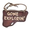 Image 1 : A Davy Crockett Explorer Canoes "Gone Explorin'" Sign.