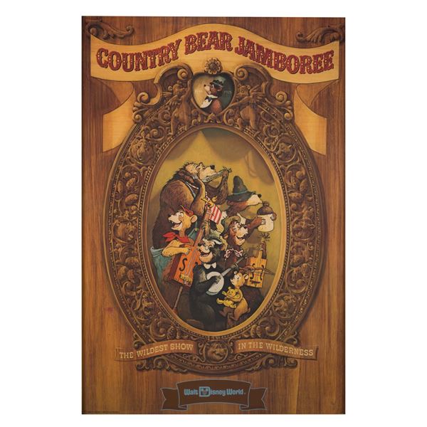 A WDW Country Bear Jamboree Attraction Poster.