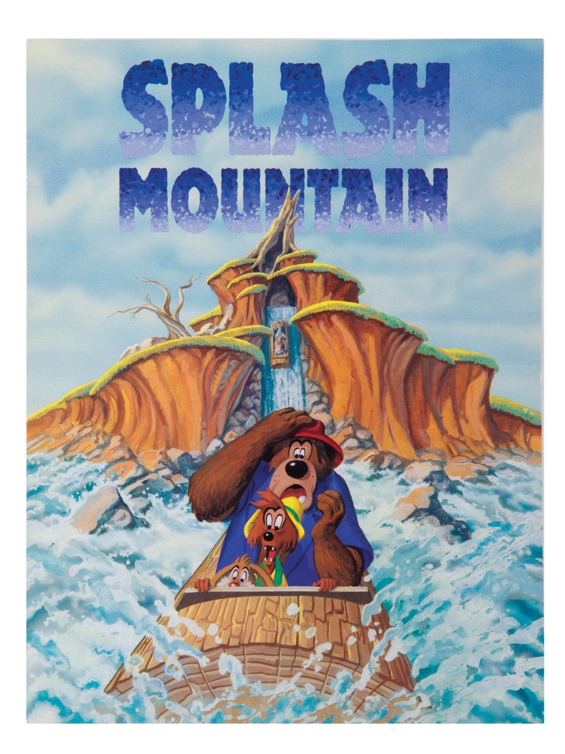 A Splash Mountain Souvenir Photo Holder. Van Eaton Galleries