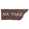 Image 1 : A Mr. Toad Area Directional Sign Prop.