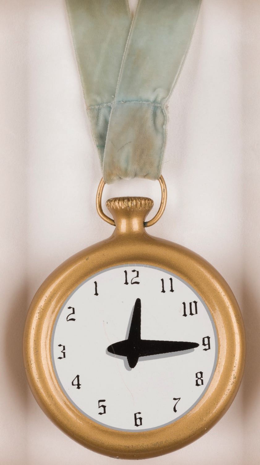 White Rabbit Prop A White Rabbit Character Pocket Watch Prop. - Van Eaton Galleries
