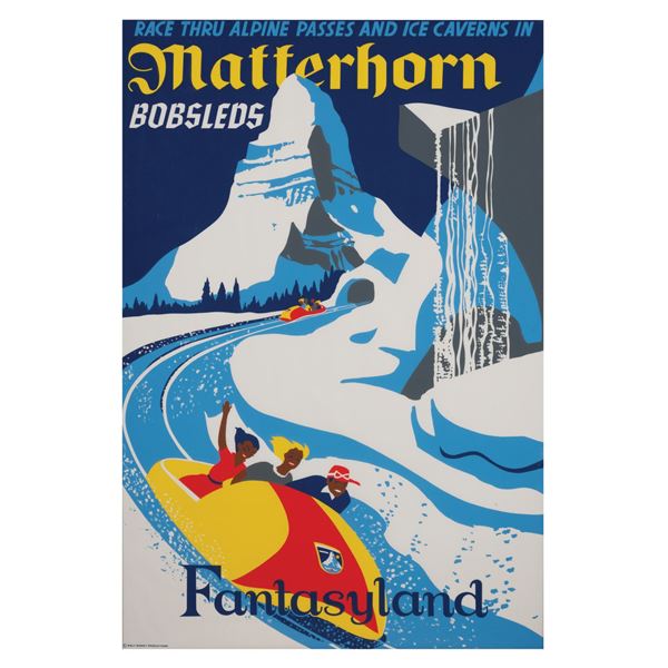 A Matterhorn Fantasyland Attraction Poster.