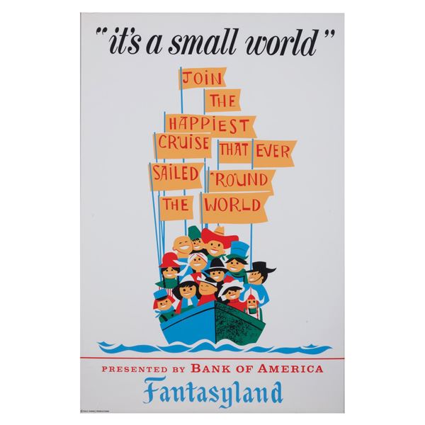 An It's a Small World Attraction Poster.