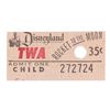 Image 1 : A Disneyland & TWA Rocket to the Moon Admission Ticket.