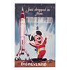 Image 1 : A Mickey Mouse, TWA Rocket & Tomorrowland Postcard.