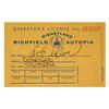 Image 1 : A Bob Gurr Signed Autopia Driver's License.