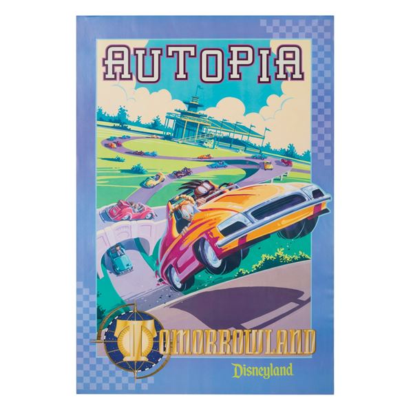 Autopia New Tomorrowland Gallery Attraction Poster - Van Eaton Galleries