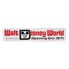 Image 1 : Walt Disney World Pre-Opening Bumper Sticker.