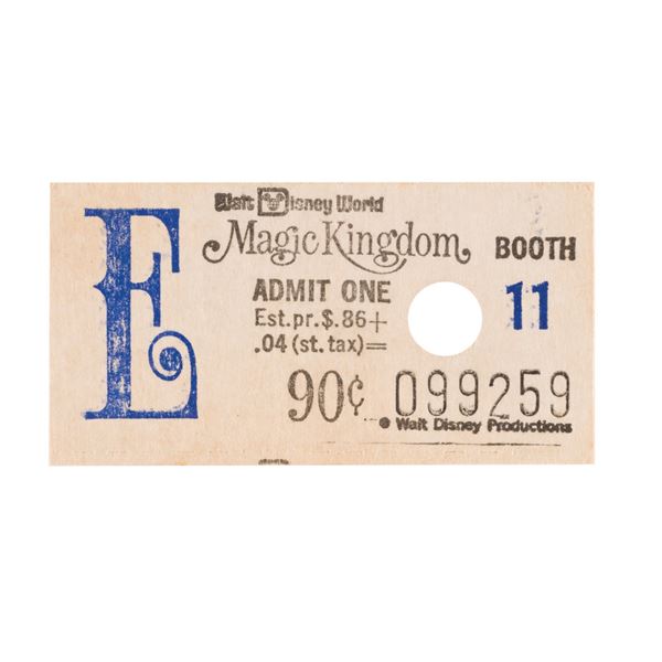 An Original Magic Kingdom E Ticket