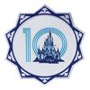 Image 1 : A Walt Disney World "10 Years" Lamppost Sign.