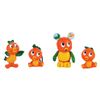 Image 1 : Group of (4) Orange Bird Figures