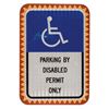 Image 1 : An Animal Kingdom Disabled Parking Only Sign.