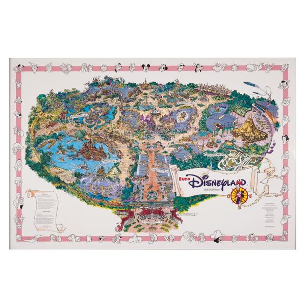 A 1992 Euro Disneyland Map.