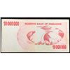 Image 2 : 2008 Zimbabwe 10 Million Dollar Notes P: 55A Grades vf+