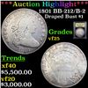 ***Auction Highlight*** 1801 Draped Bust Dollar BB-212/B-2 $1 Graded vf+ BY USCG (fc)