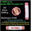 Image 1 : Shotgun Lincoln 1c roll, 1989-p 50 pcs Brandt 50c Wrapper.