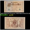 Image 1 : 1910 Imperial Gremany 1000 Mark Note P# 45B Grades Choice AU/BU Slider