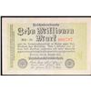 Image 2 : 1923 Weimar Germany 10 Millionen Mark Note P# 106C Grades vf++