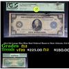 Image 1 : PCGS 1914 $10 Large Size Blue Seal Federal Reserve Note Atlanta, GA 6-F Graded f12 By PCGS