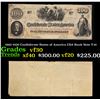 Image 1 : 1862 $100 Confederate States of America CSA Bank Note T-41 Grades vf++